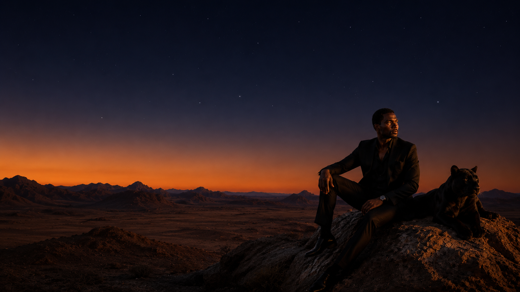 A Maison Izuba campaign scene under a night sky