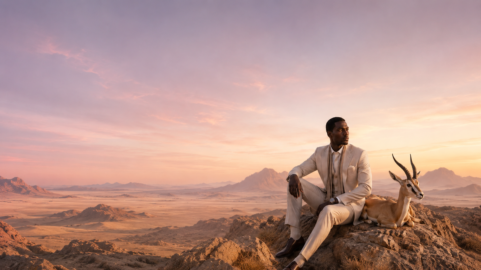 A Maison Izuba campaign scene at dawn